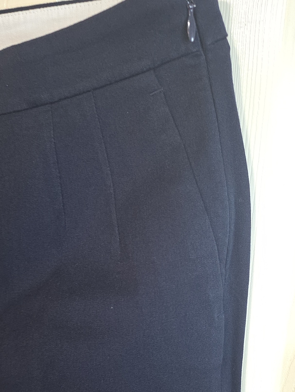 J. Crew Navy Women's Tailored Dress Pants, Side Zipper. Had Dry Cleaned. - Picture 9 of 11
